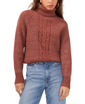 1. STATE Turtleneck Back-Cutout Raglan-Sleeve Sweater