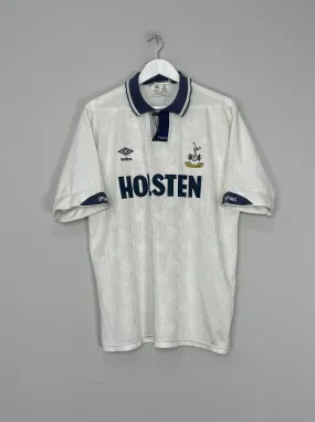 1991/93 TOTTENHAM HOME SHIRT (L) UMBRO