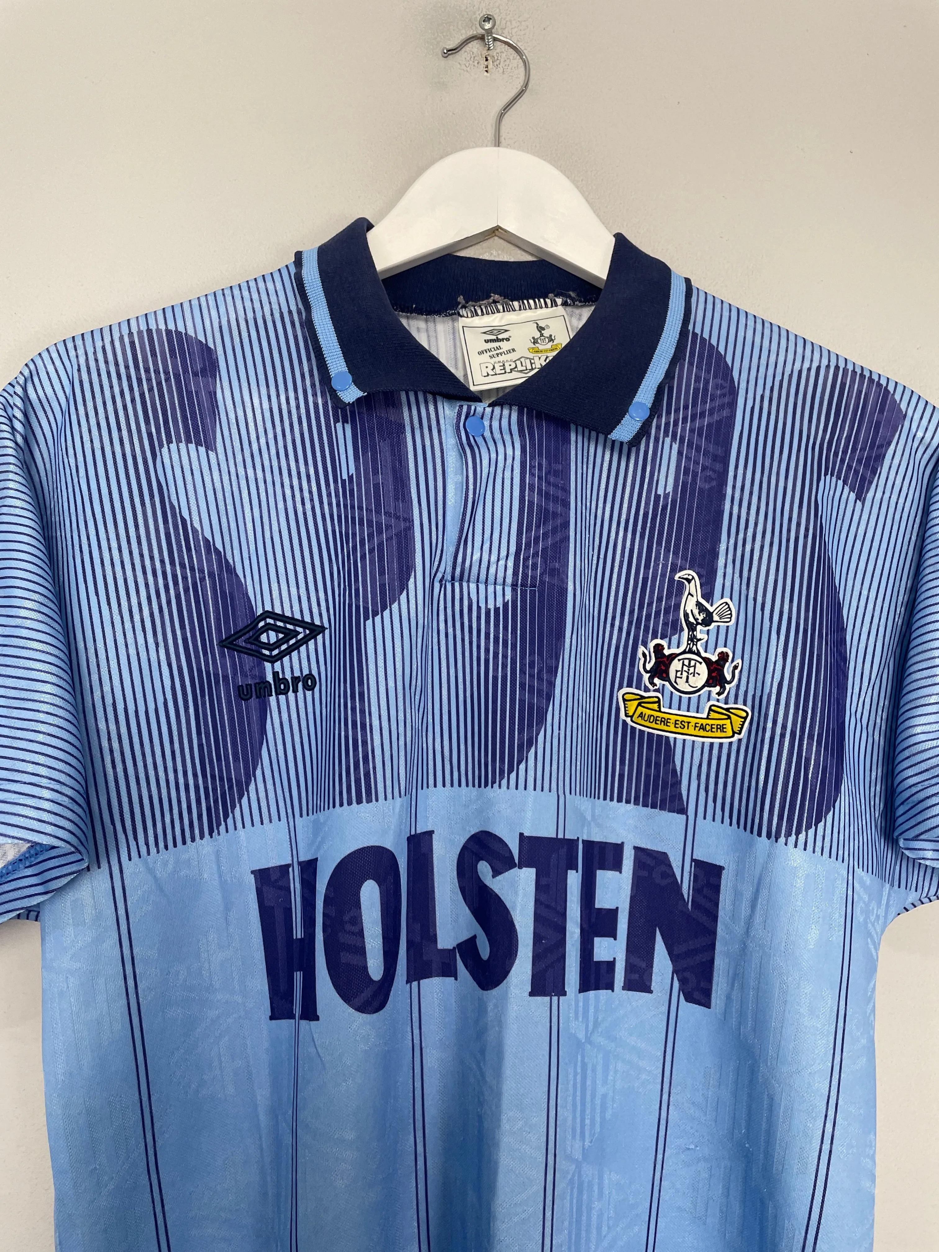 1991/94 TOTTENHAM AWAY SHIRT (S) UMBRO