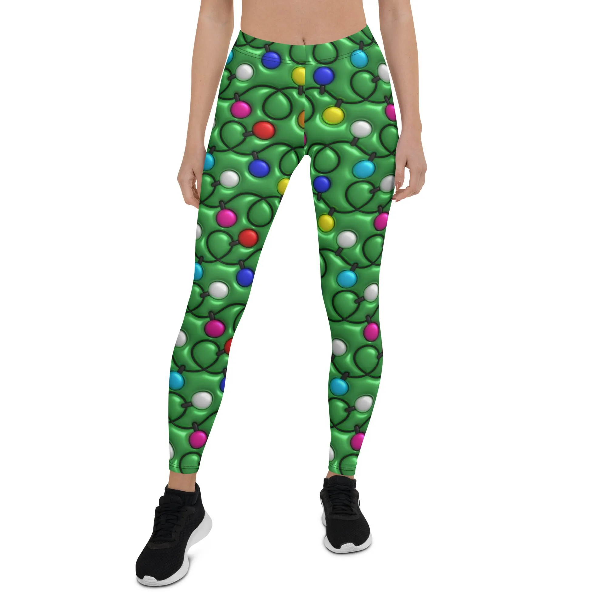 3D Christmas Lights Leggings