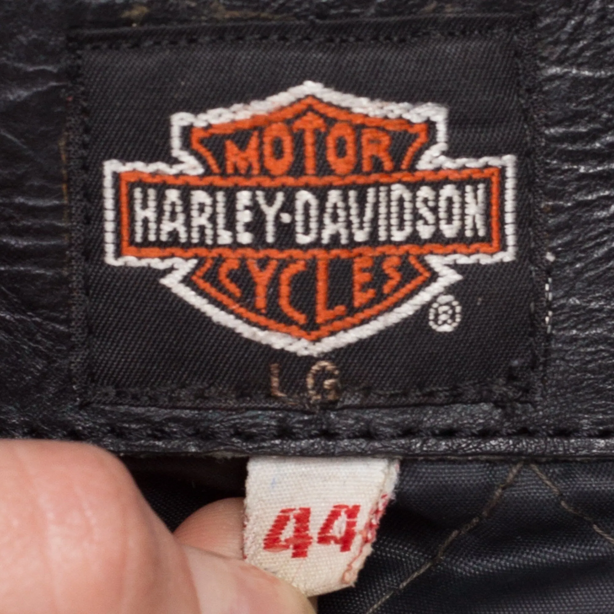 80s Harley Davidson Leather Motorcycle Jacket - Men's Large, Size 44