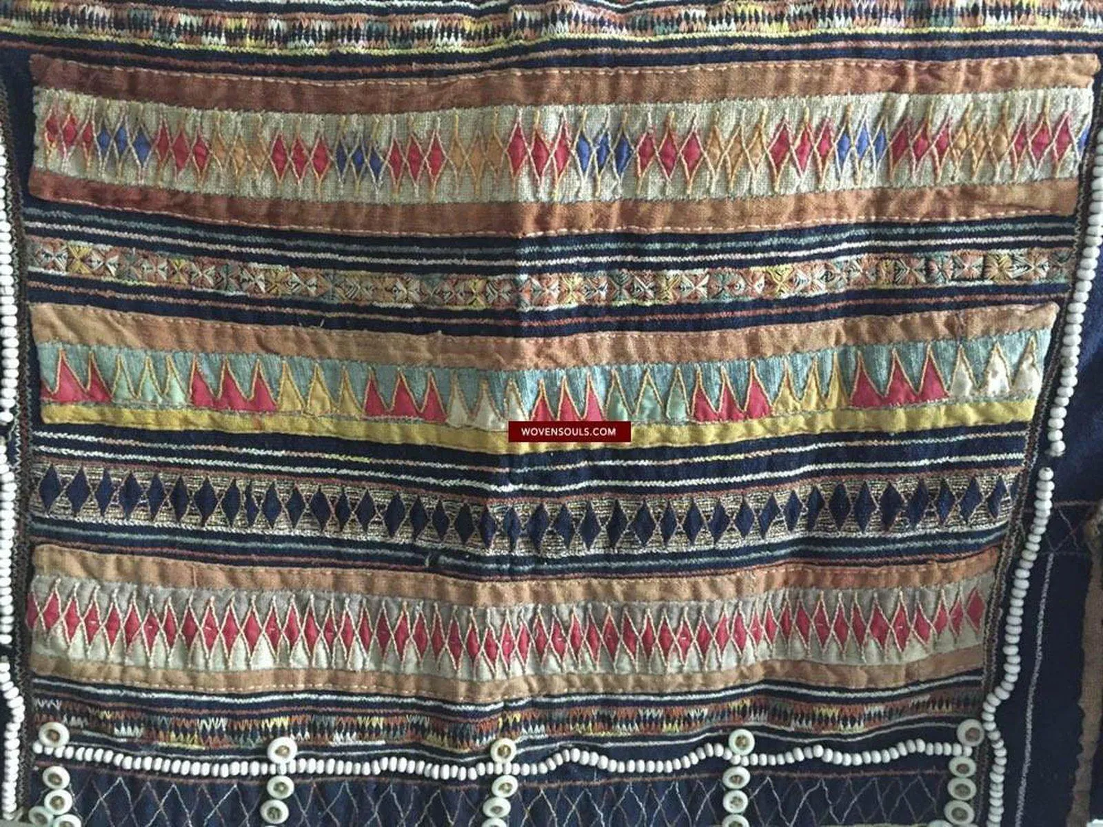 875 SOLD Vintage Akha Tunic Jacket with Superb Embroidery