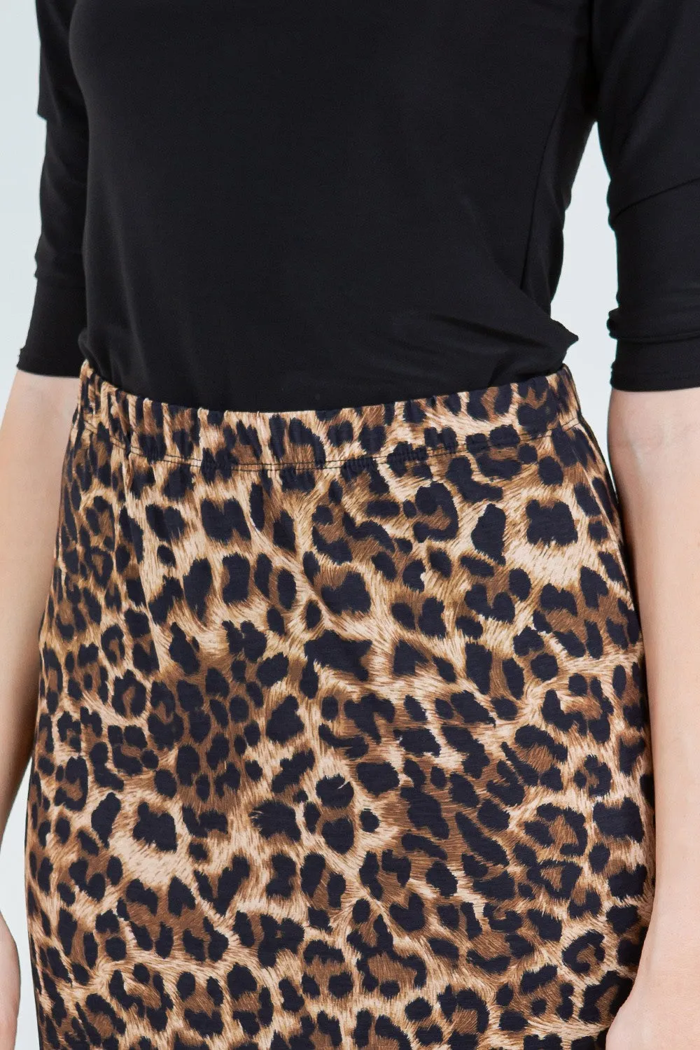 Amy Classic Animal Print Pencil Skirt-Regular & Plus