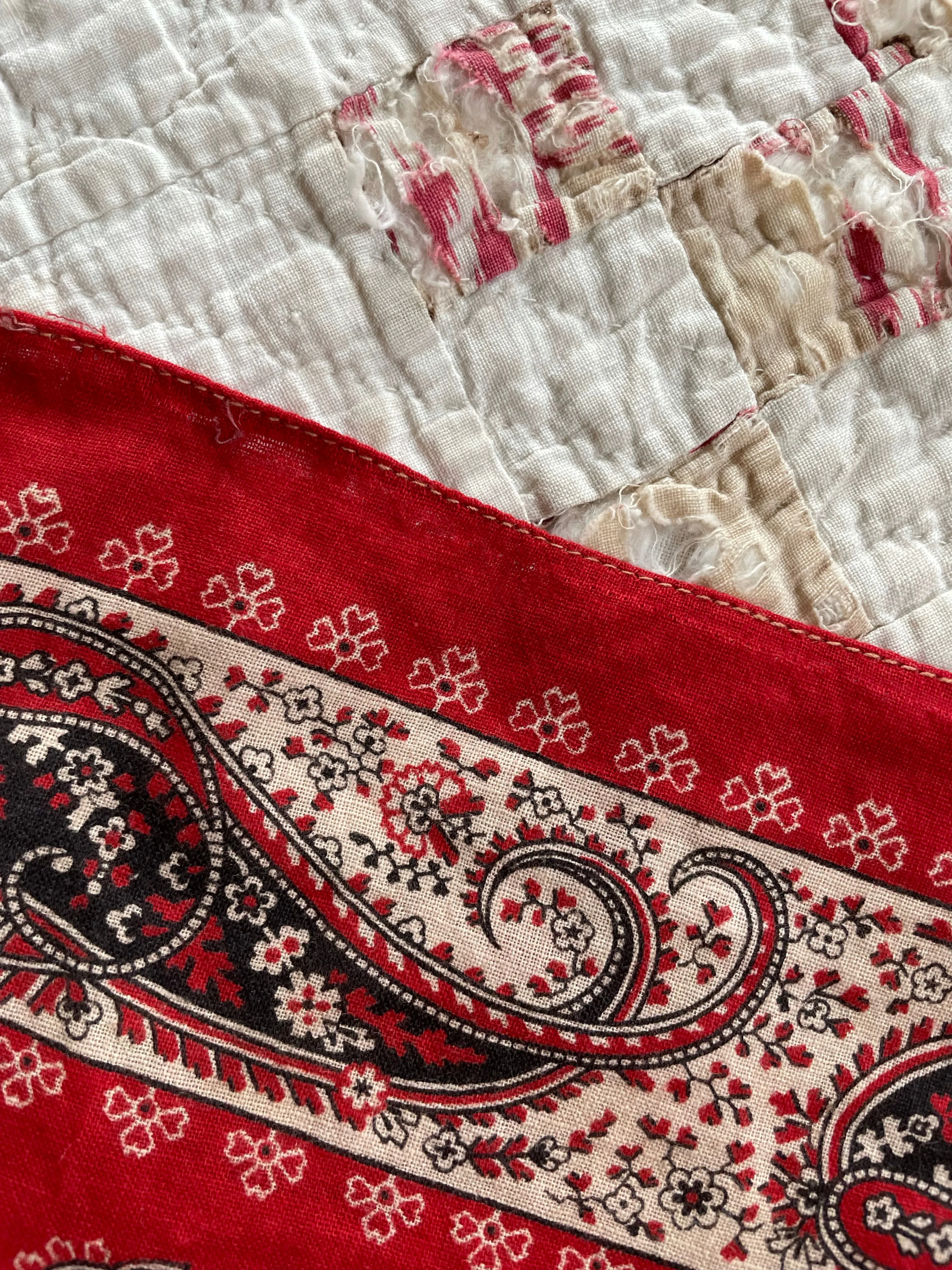 Antique 19th Century Turkey Red Bandanas