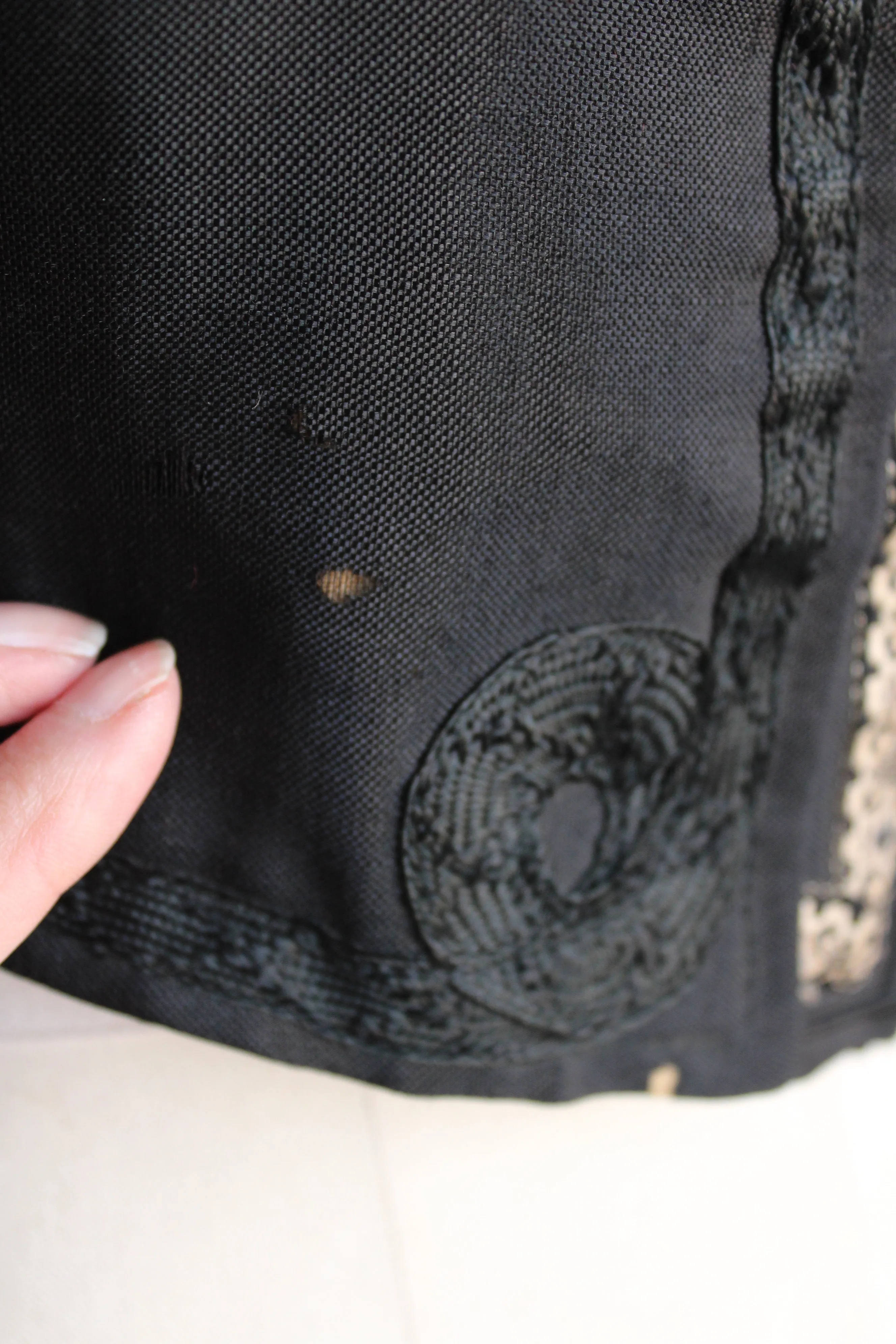 Antique Victorian Black Silk Jacket