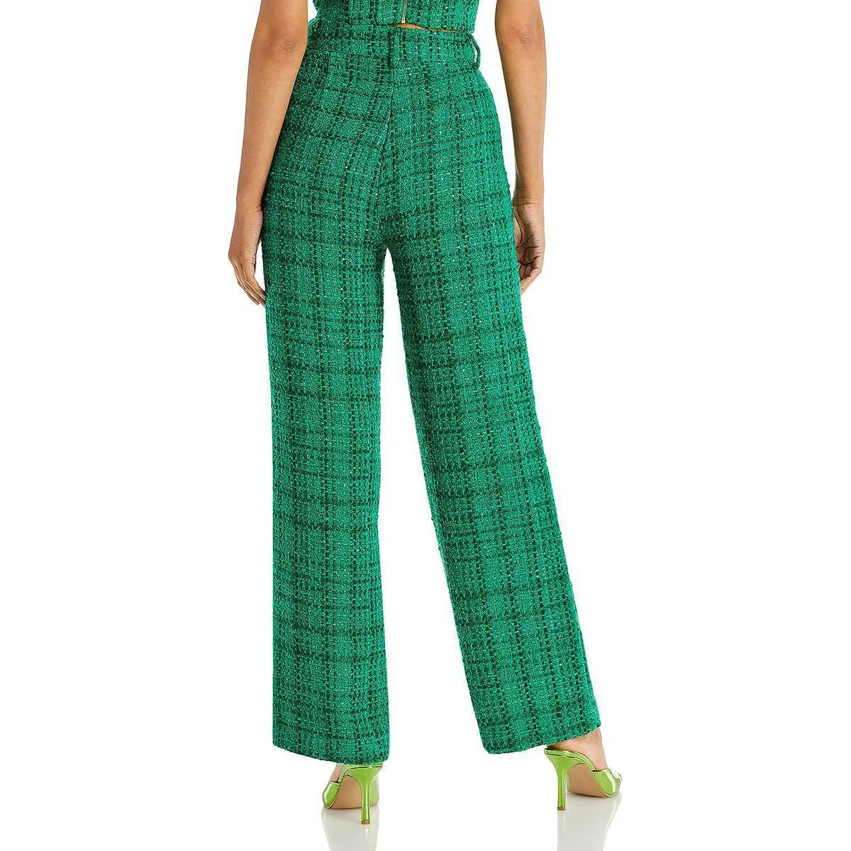 Aqua ReillyTweed High-Waist Wide Leg Pants