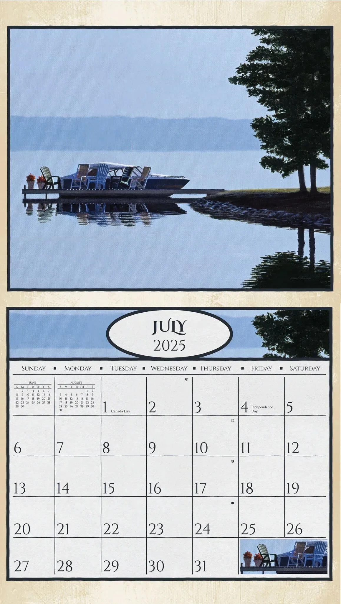 at the water's edge | 2025 calendar