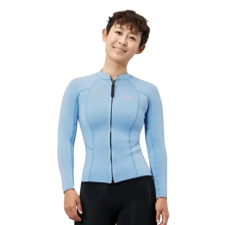 Barrel Womens Standard 2mm Neoprene Jacket-BLUE