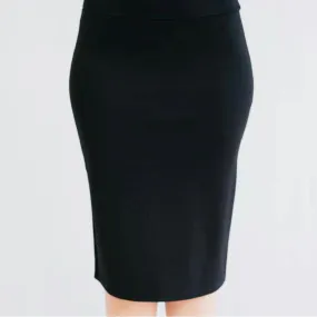 Basic Pencil Skirt by KMW: Navy