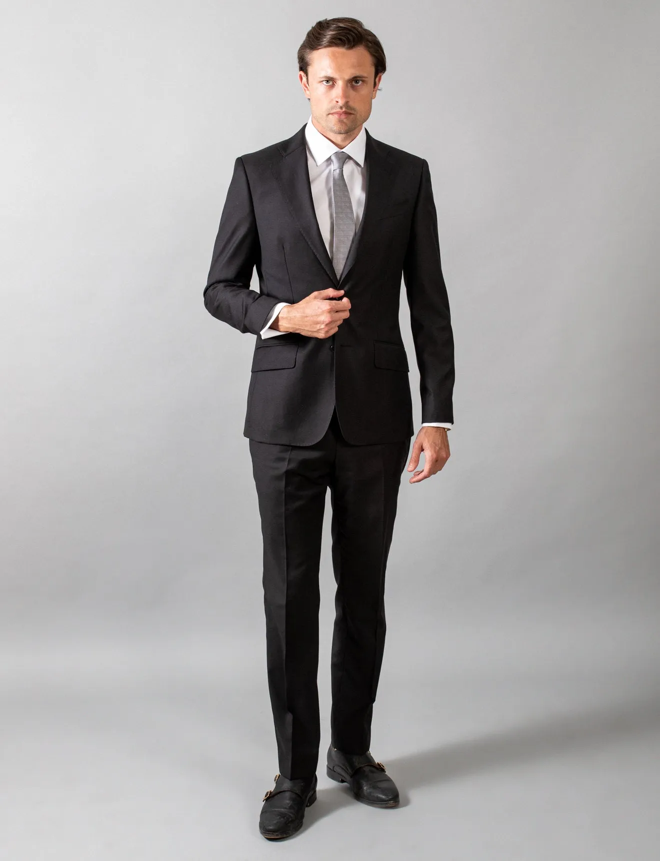 Black Classic Suit Trousers