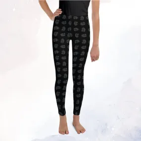 Black Unicorn Youth Leggings