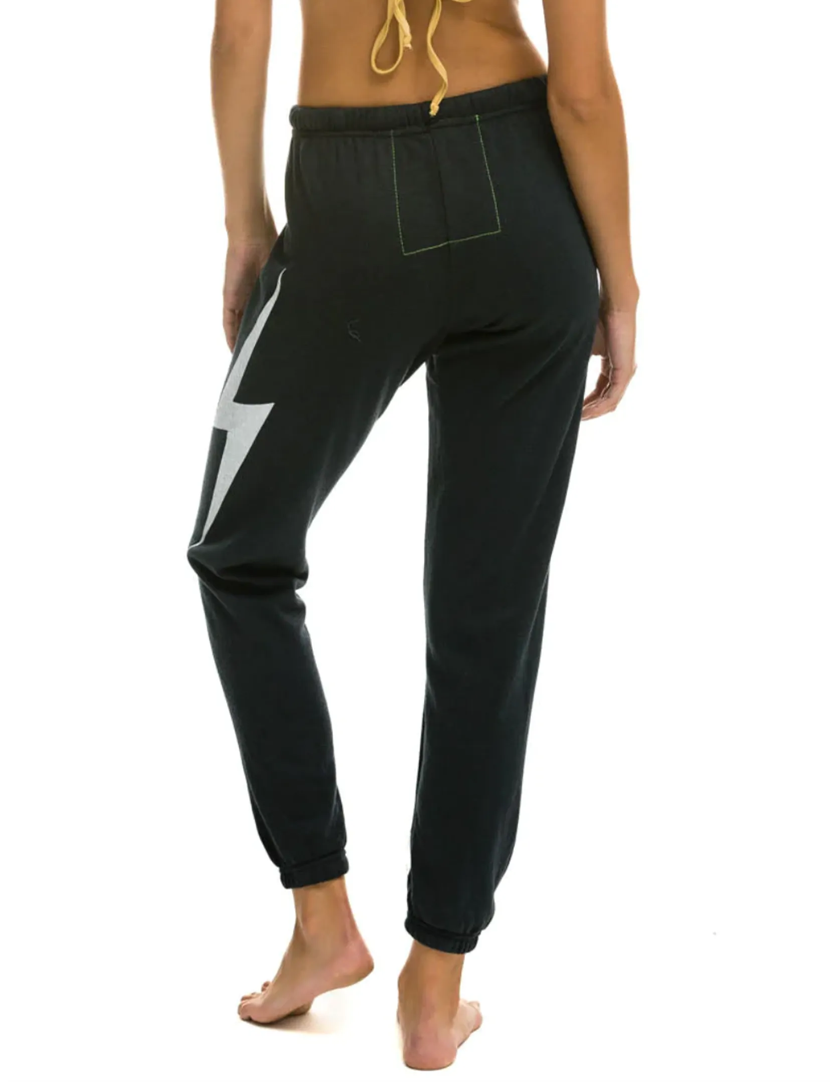 Bolt Womens Sweatpants, Charcoal/White