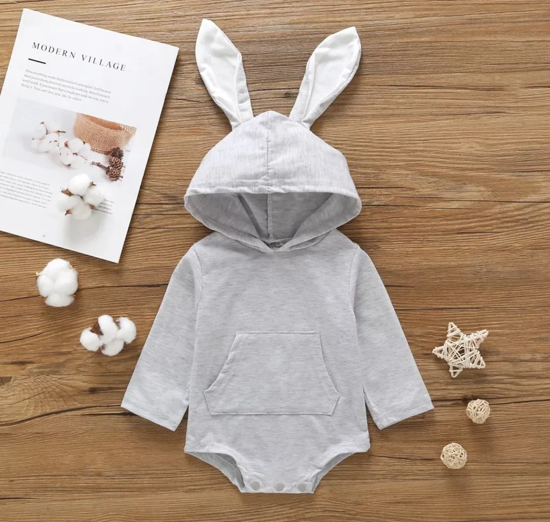 Bunny Romper Gray #1000492