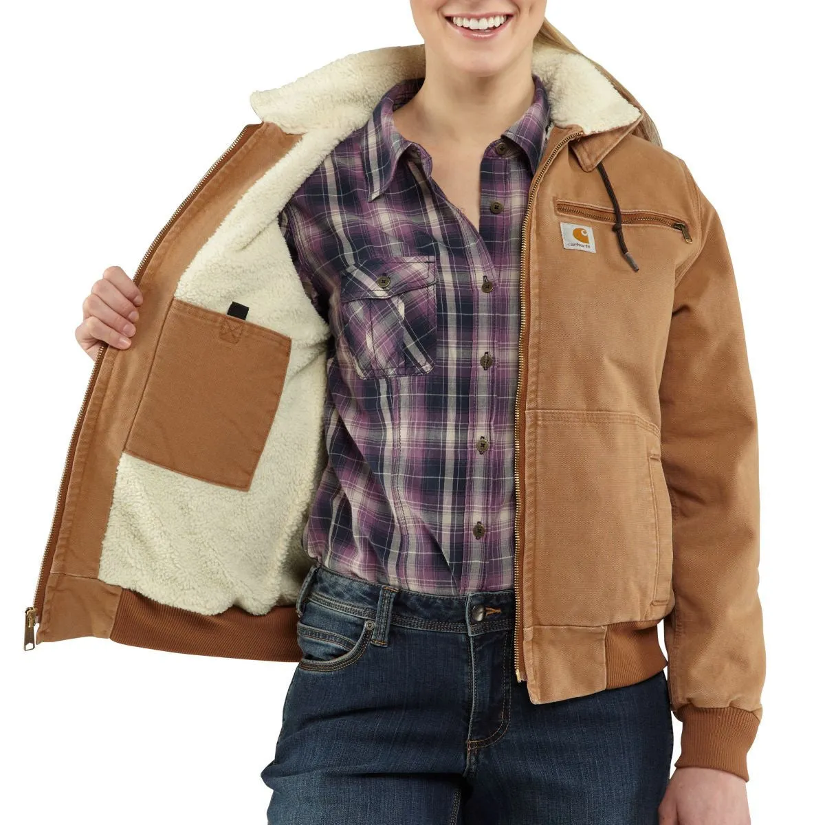 Carhartt Women's Carhartt Brown Weathered Duck Wildwood Jacket