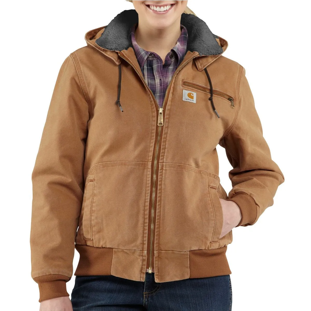 Carhartt Women's Carhartt Brown Weathered Duck Wildwood Jacket