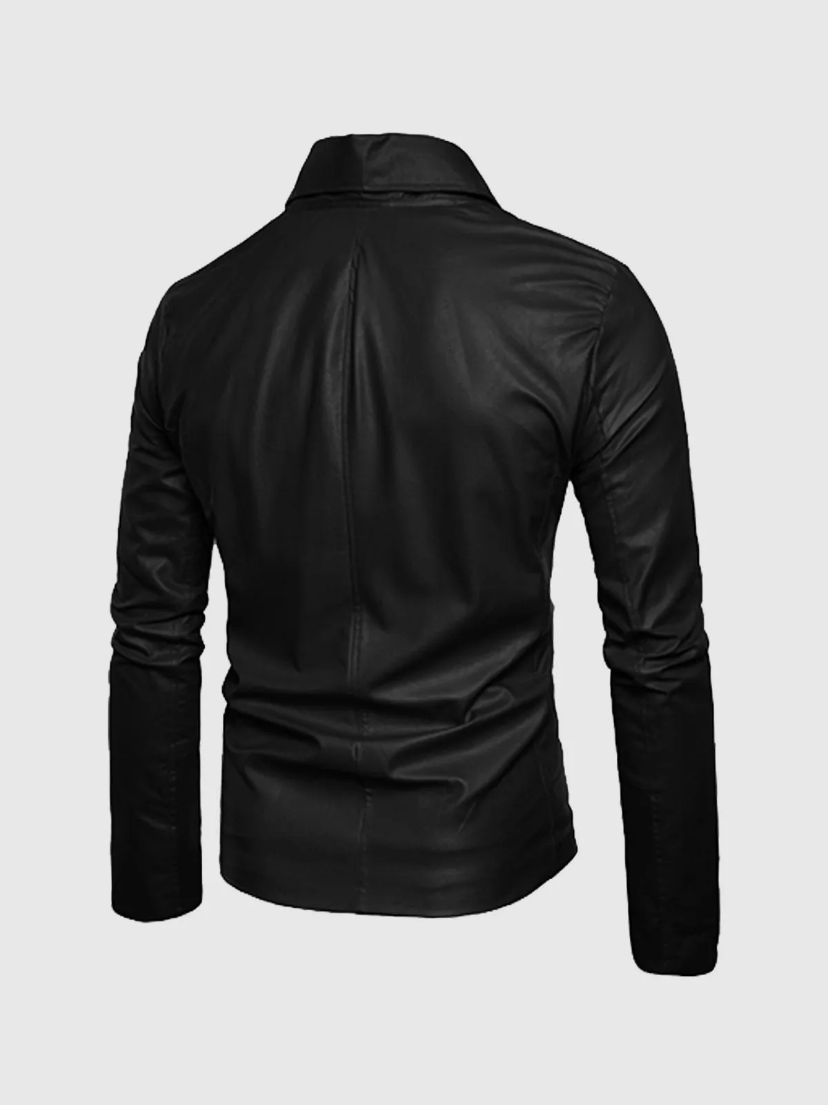 Crimson Edge Men's Biker Jacket