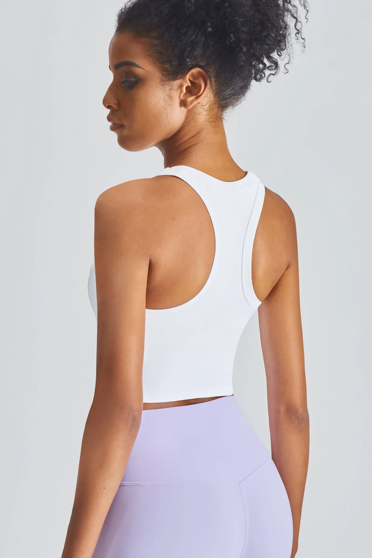 Cropped Racerback Tank Tops