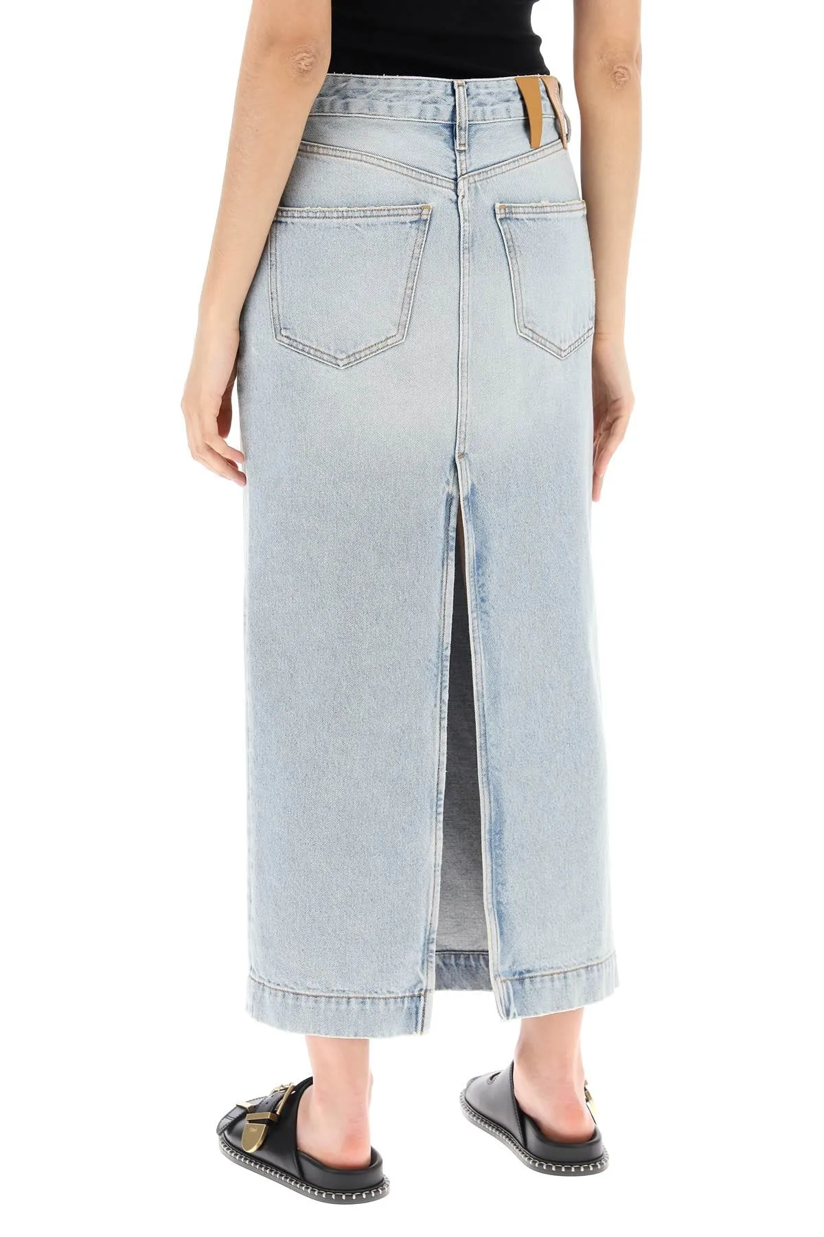 Darkpark ErikaS Denim Midi Skirt In