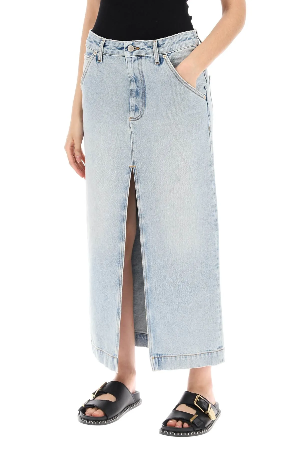 Darkpark ErikaS Denim Midi Skirt In