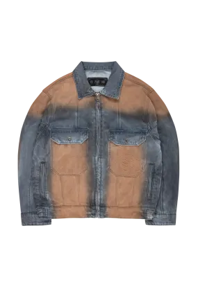 DIRT WASHED DENIM JACKET