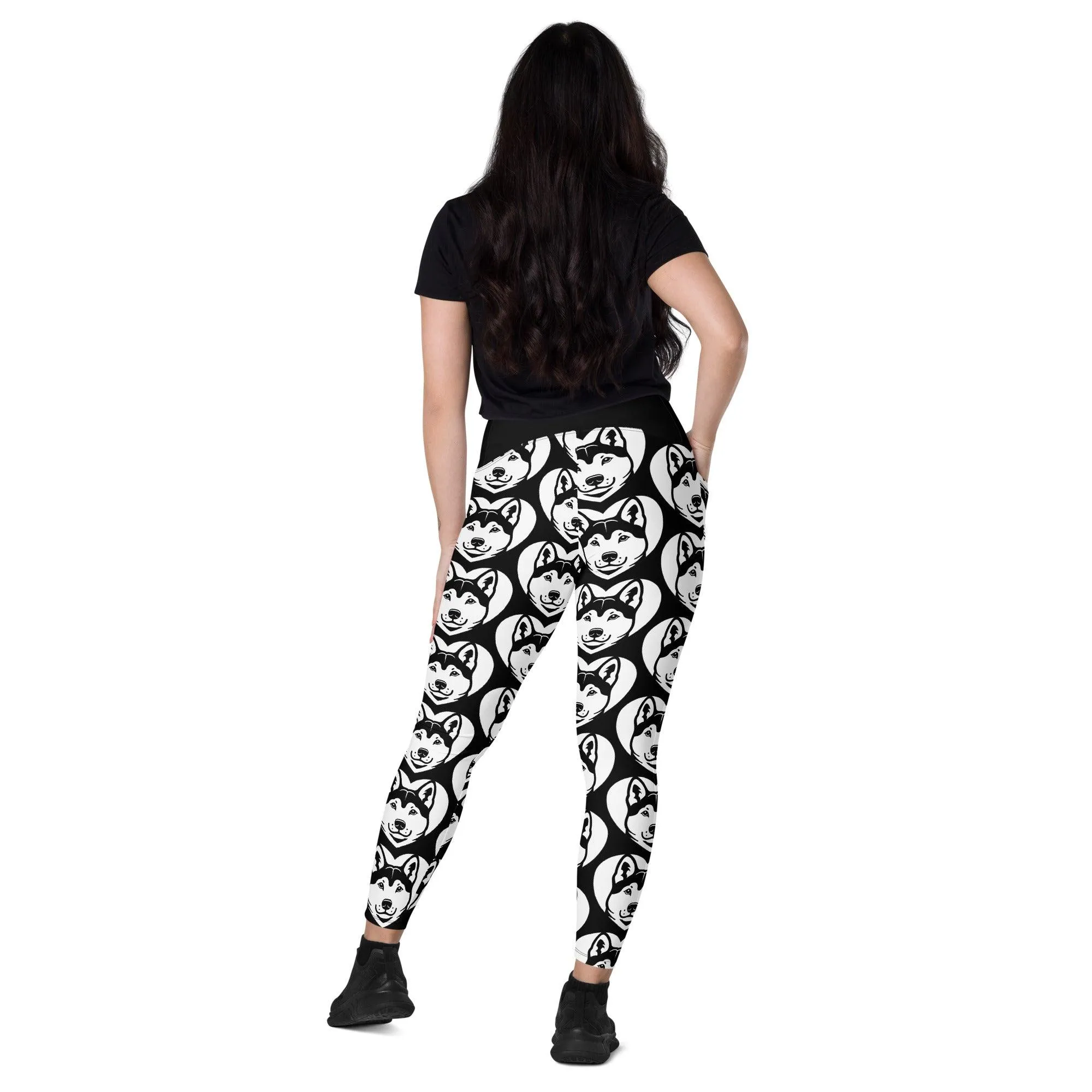 DOG BREED LEGGINGS with pockets - KISHU - HERTTAHOUND