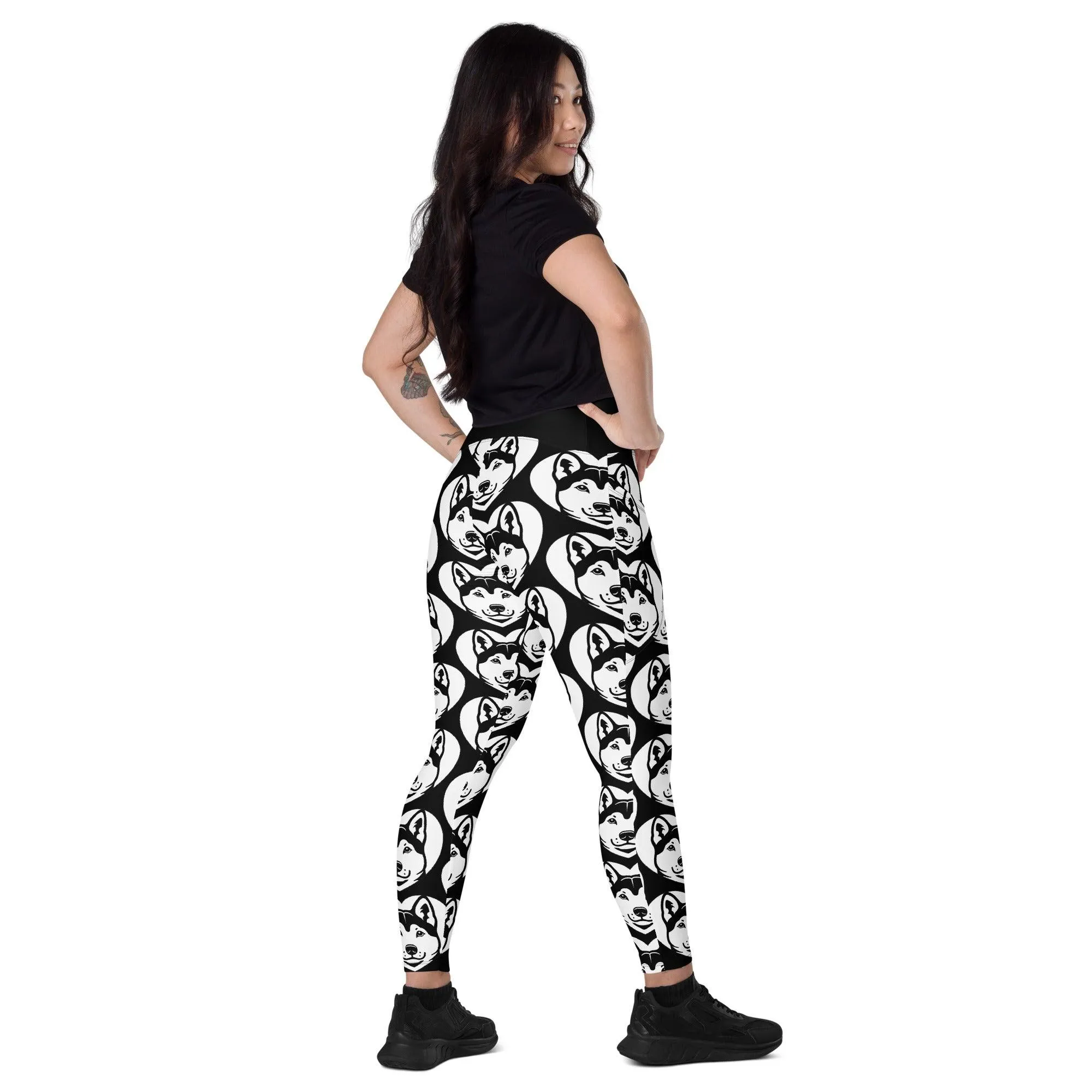 DOG BREED LEGGINGS with pockets - KISHU - HERTTAHOUND