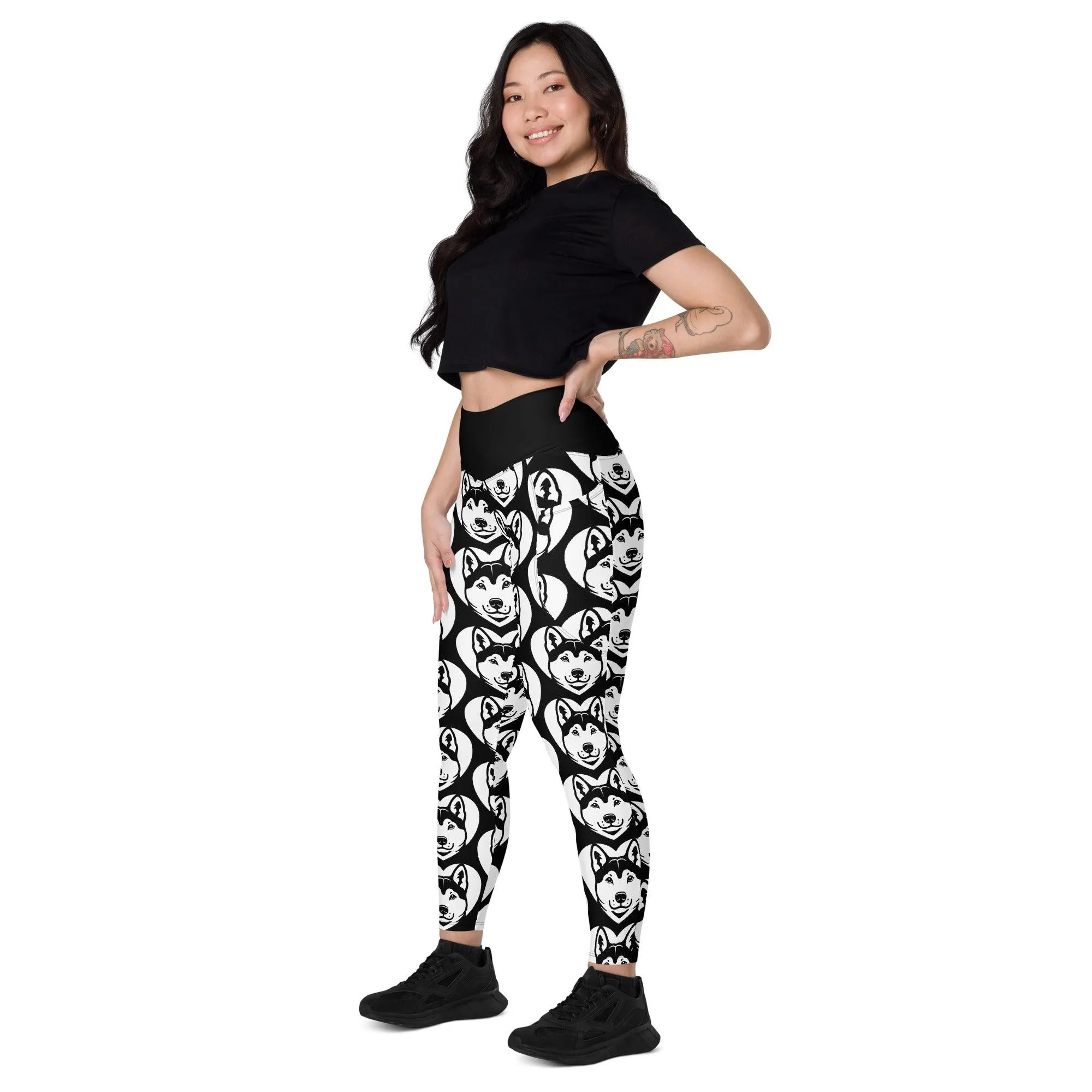 DOG BREED LEGGINGS with pockets - KISHU - HERTTAHOUND