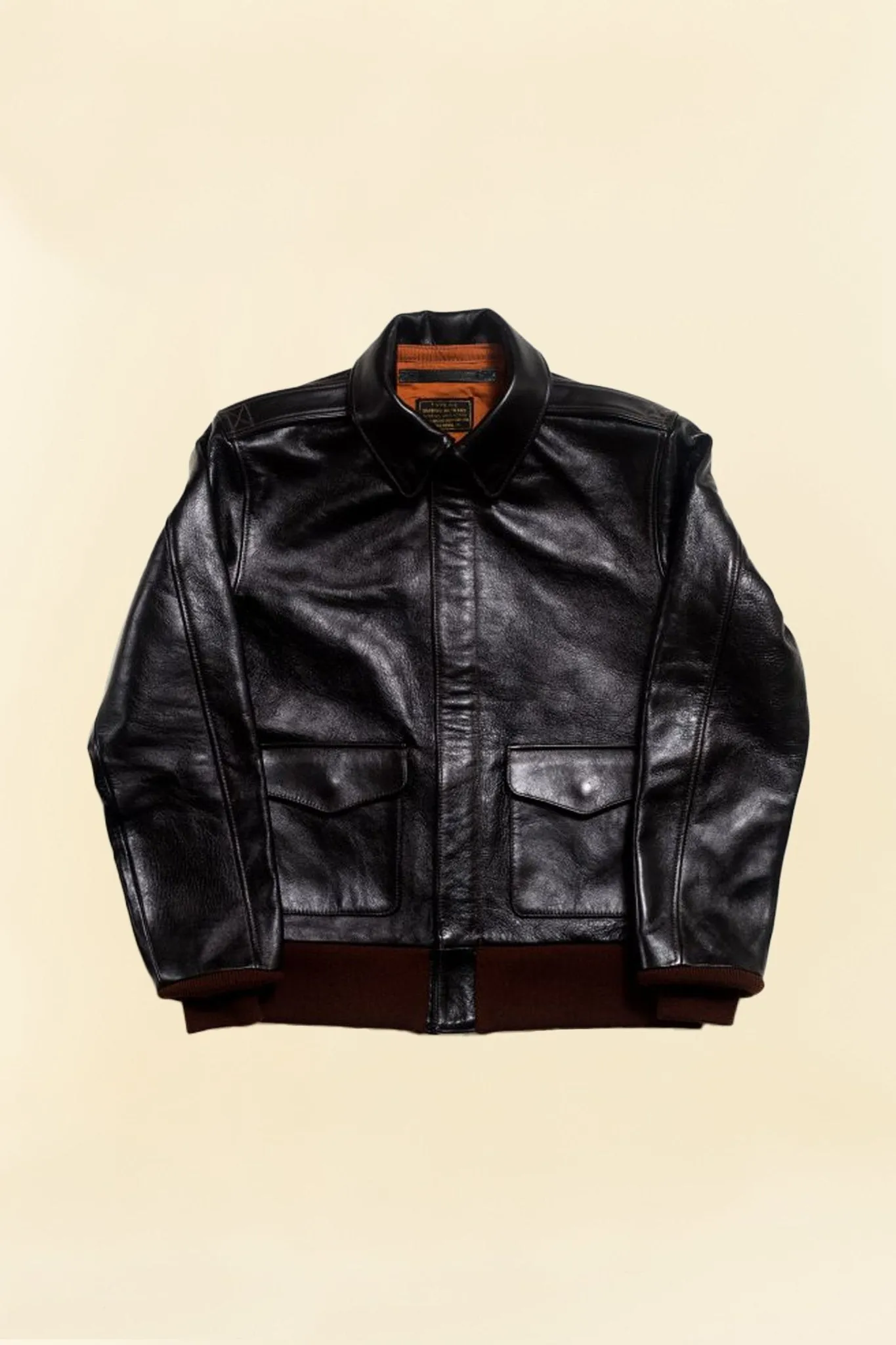 Double Helix 'Type A-2' Horsehide Leather Jacket