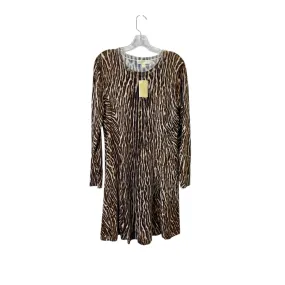 Dress Sweater By Michael By Michael Kors In Animal Print, Size:L