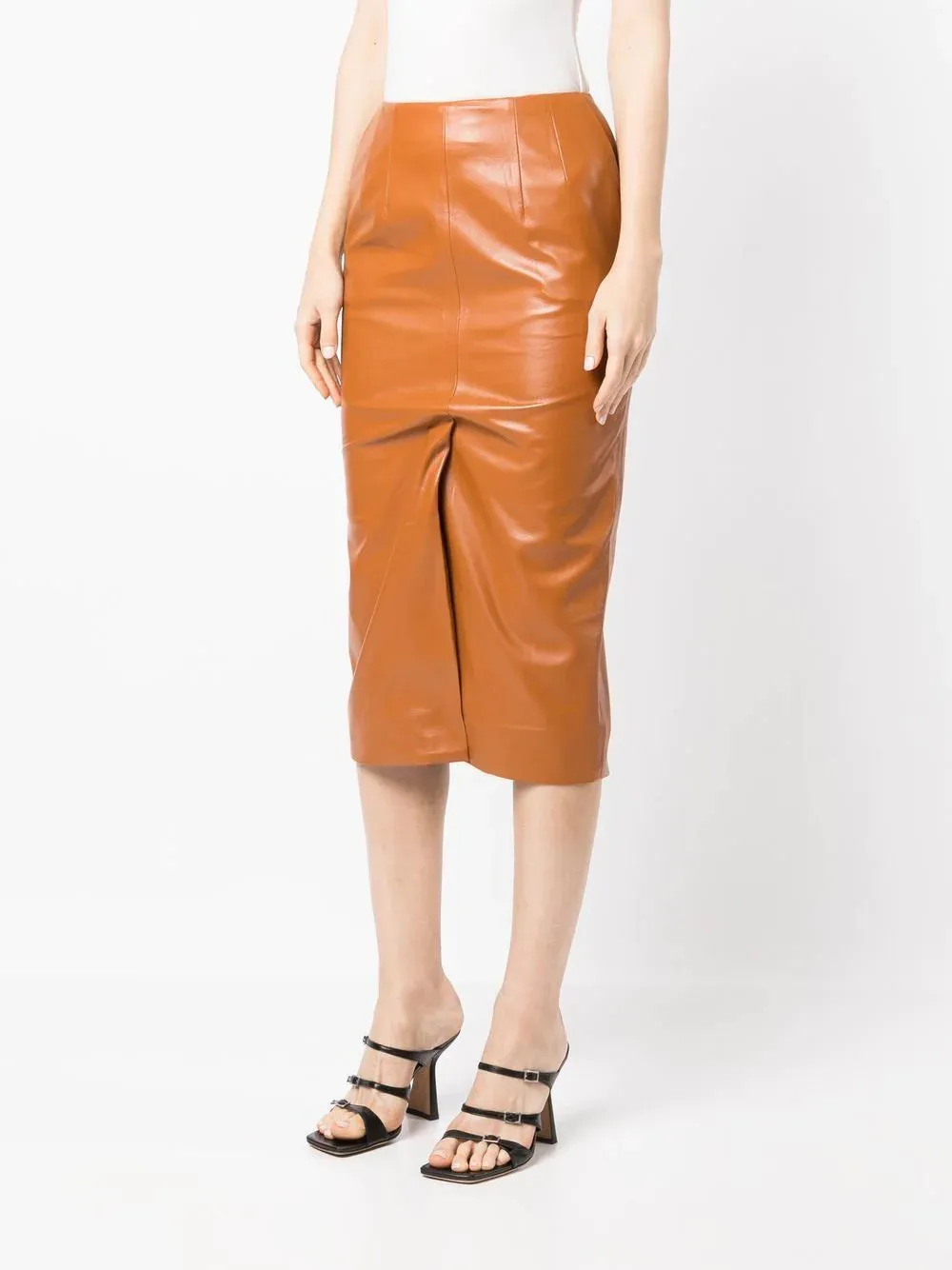 ECO LEATHER PENCIL SKIRT