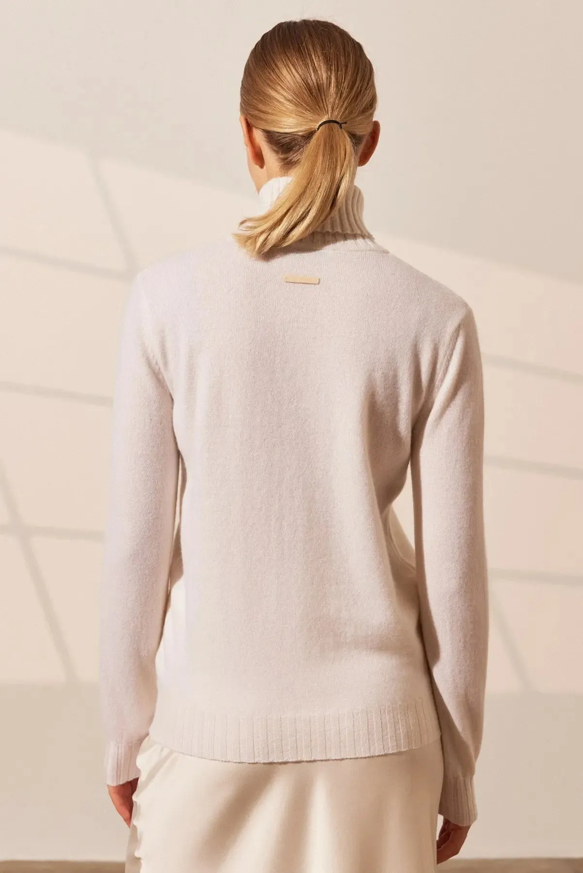 Ecru Pure Cashmere Ava Women's Sweater