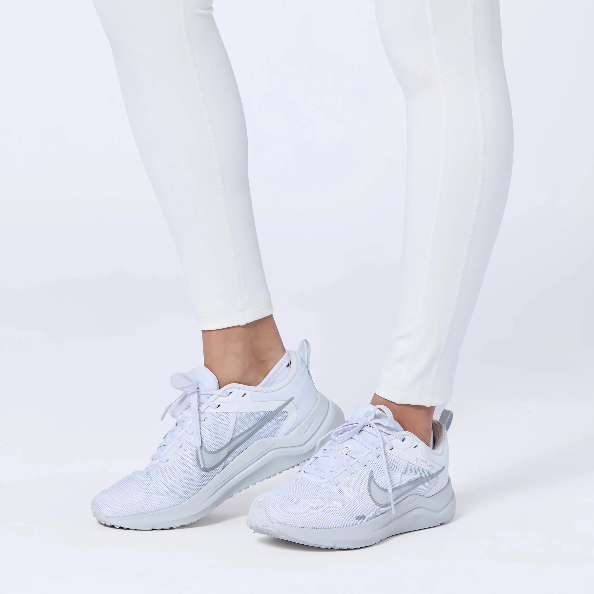 Essential Double Layered Leggings 27" - Pearl White