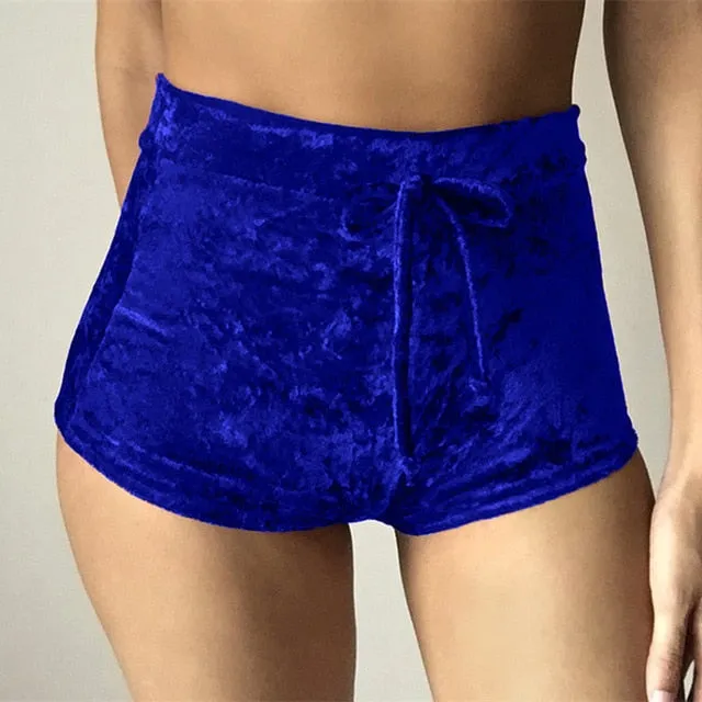 Fashionable Sexy Women's Flannel Bodycon Shorts For Workout