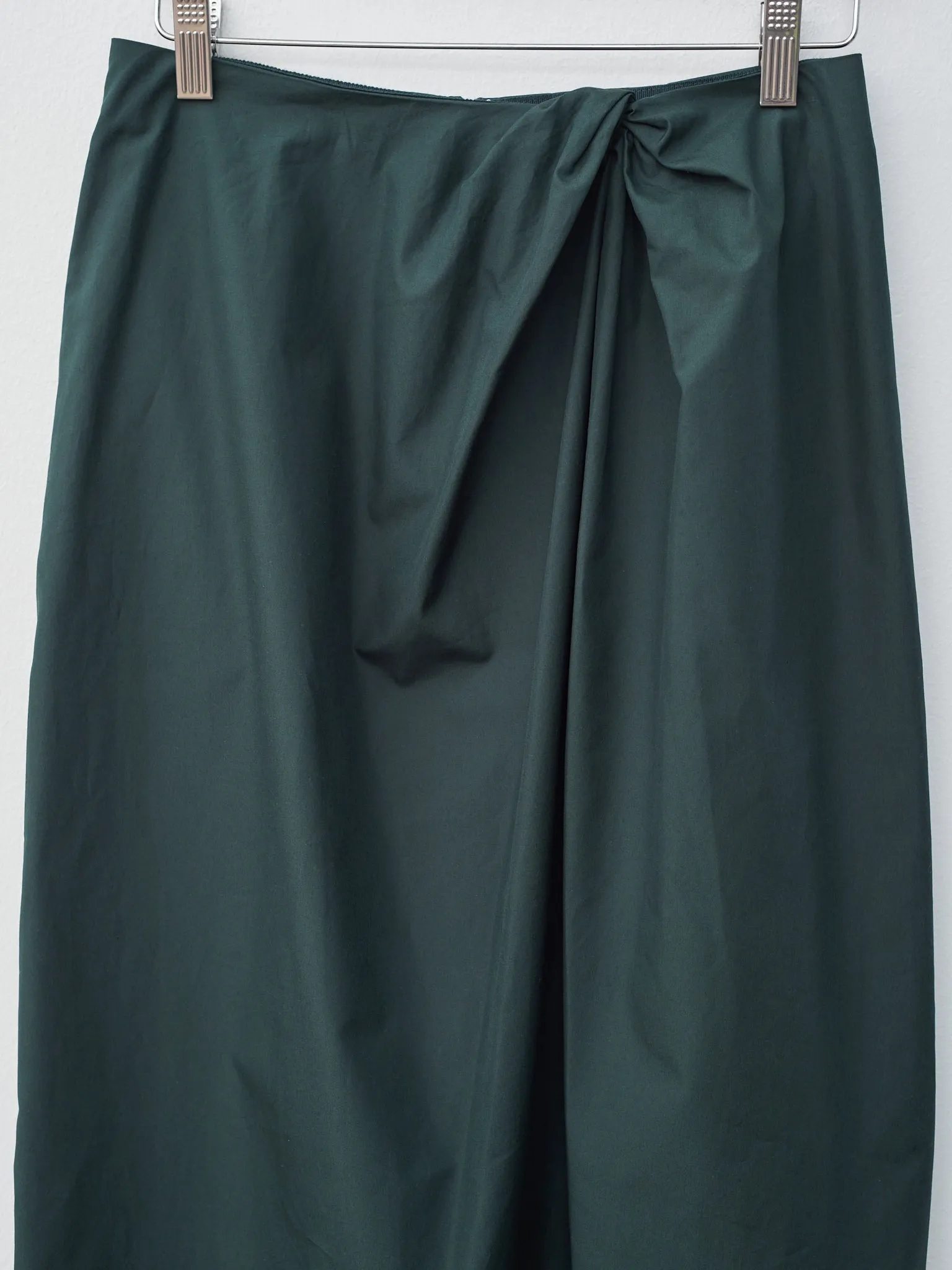 Finx Cotton Weather Twist Skirt - Dark Green