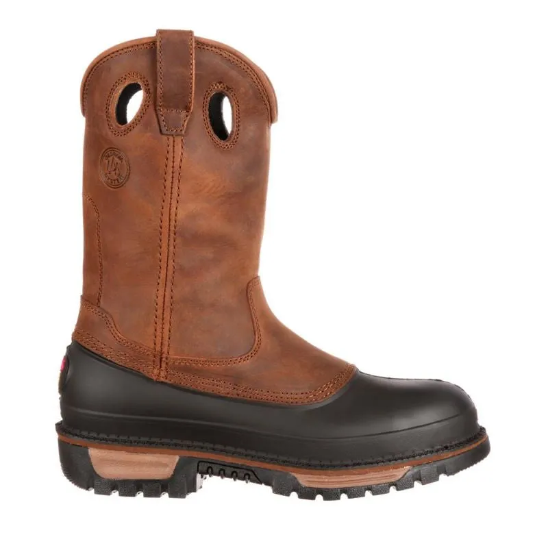 G5594 Georgia Men's 11" Waterproof Pull-On Steel Toe