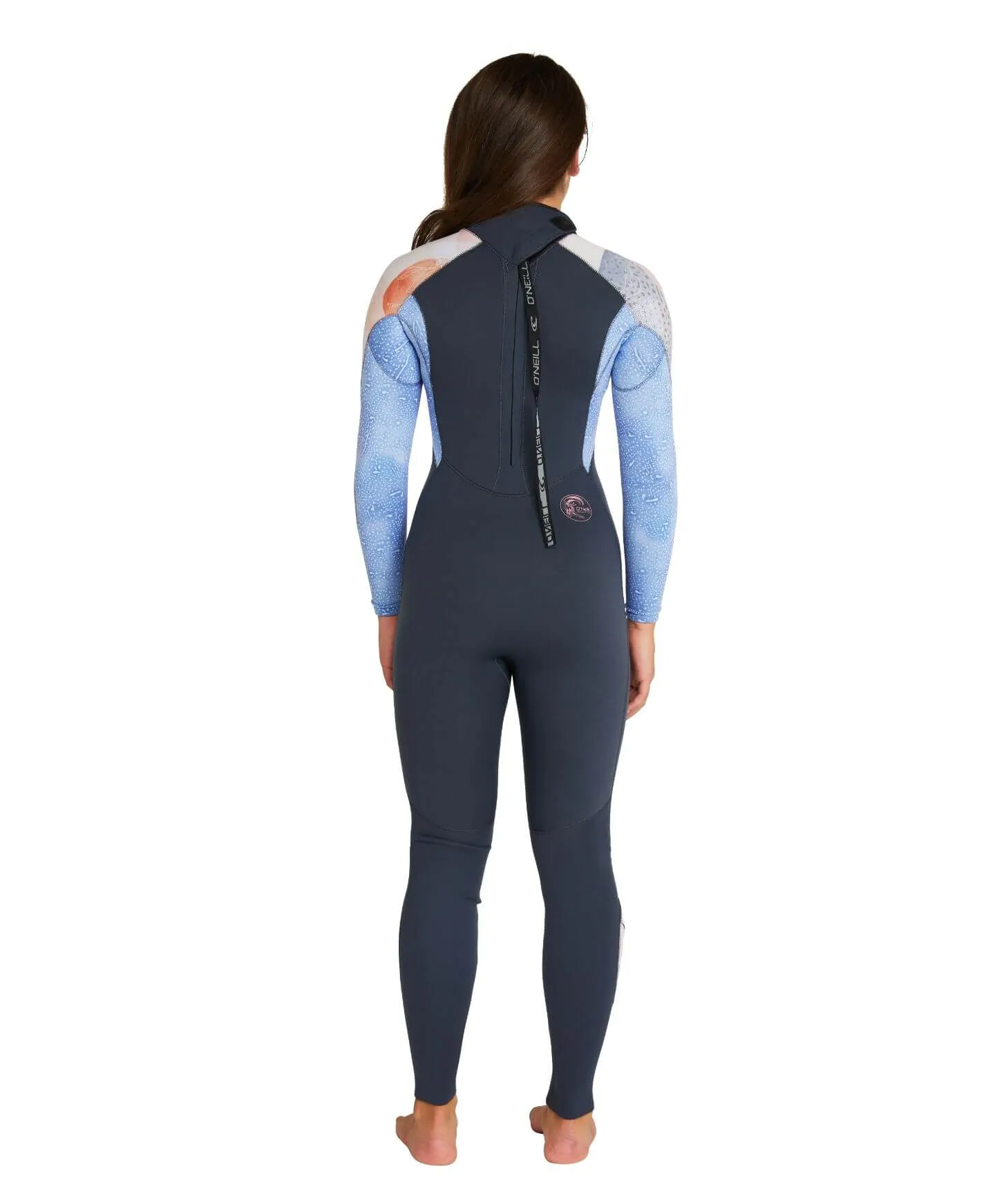 Girl's Bahia 3/2mm Steamer Back Zip Wetsuit - Gunmetal