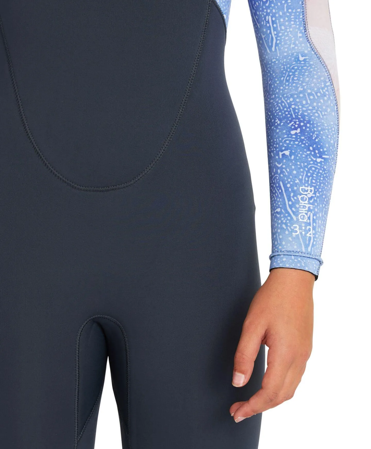 Girl's Bahia 3/2mm Steamer Back Zip Wetsuit - Gunmetal