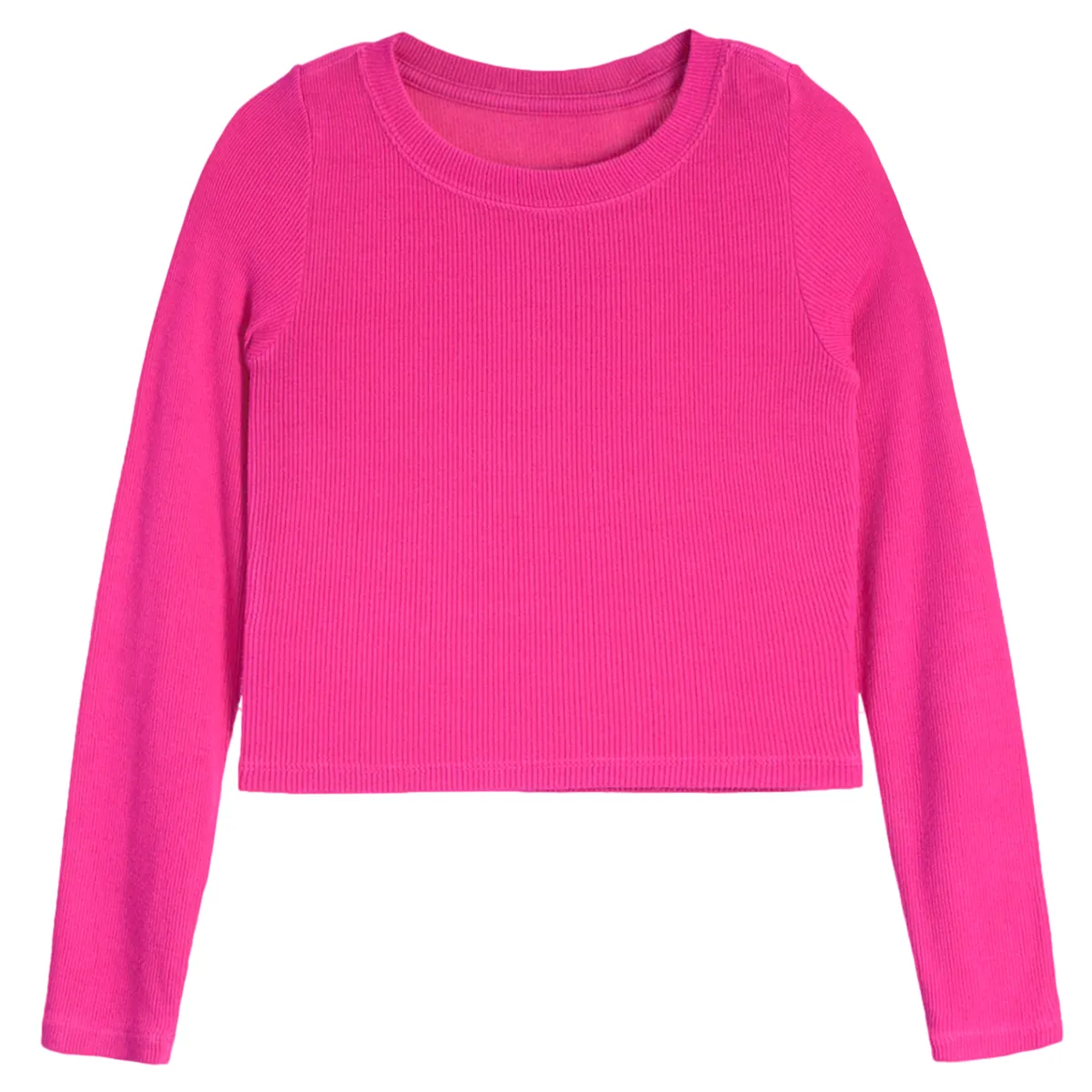 Girls LS Seamless Rib Top (3 colors)