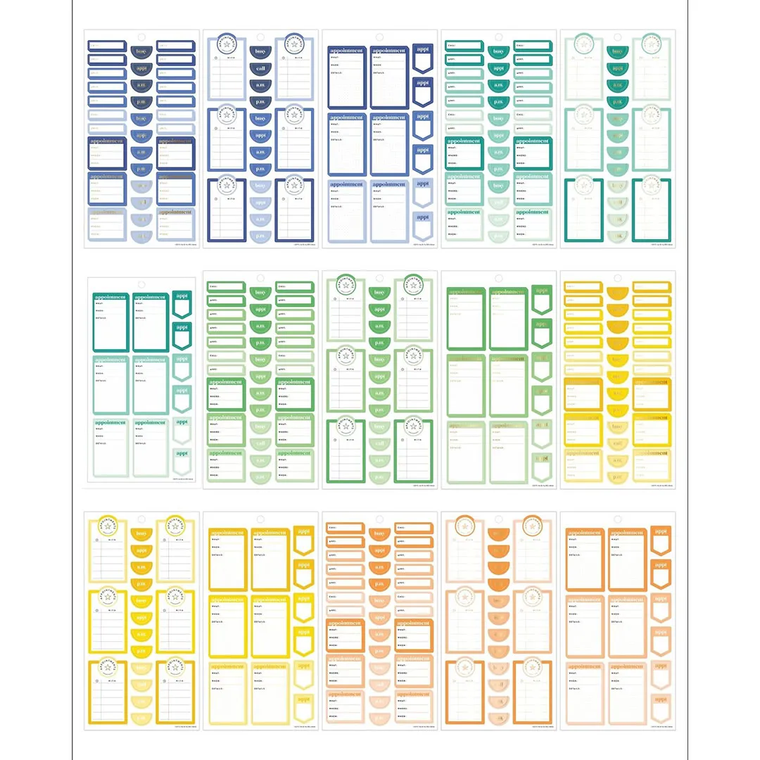 Happy Planner Appointments | Stickers Value Pack