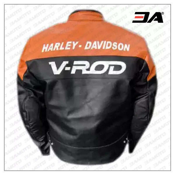 Harley Davidson V-rod Motorcycle Racing Leather Jacket