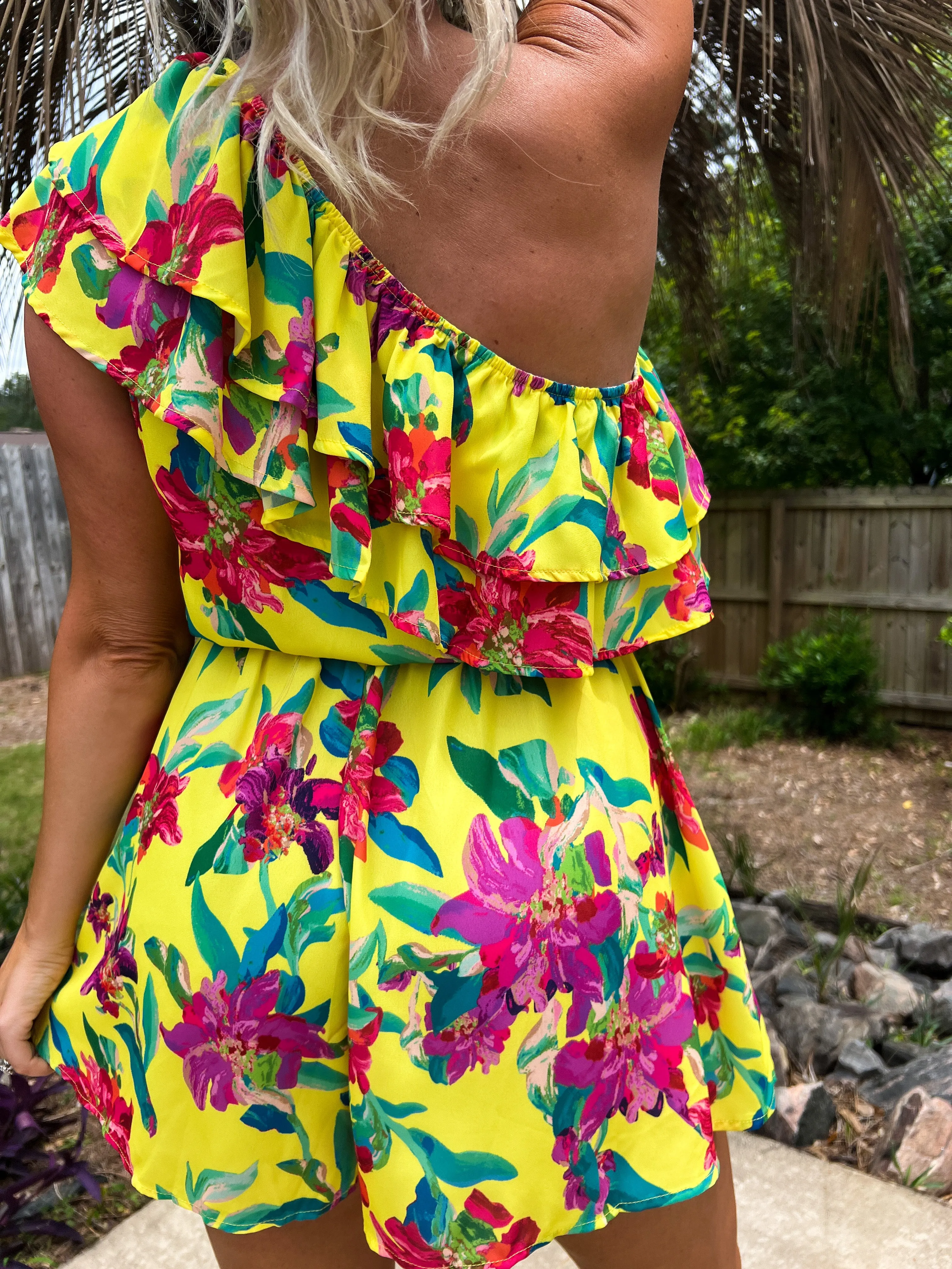 Hibiscus Flower Romper