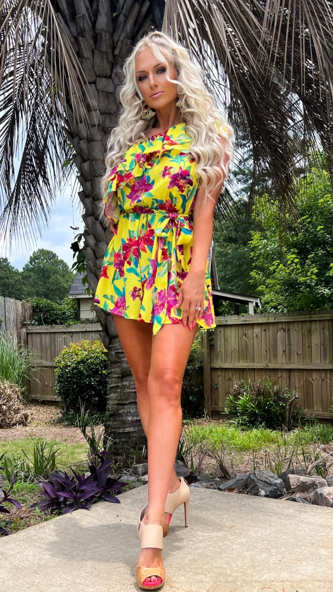 Hibiscus Flower Romper