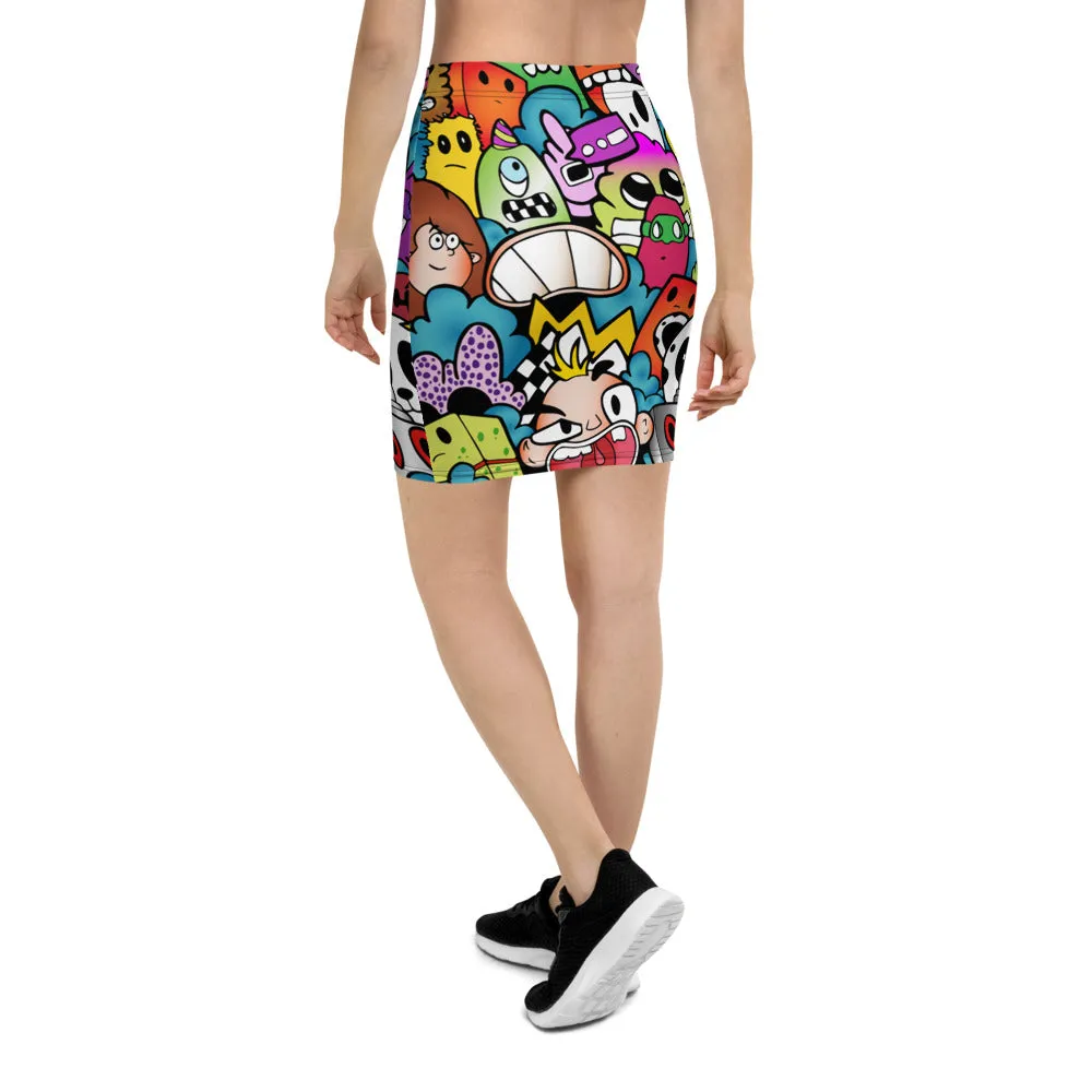 In The Jungle - Pencil Skirt