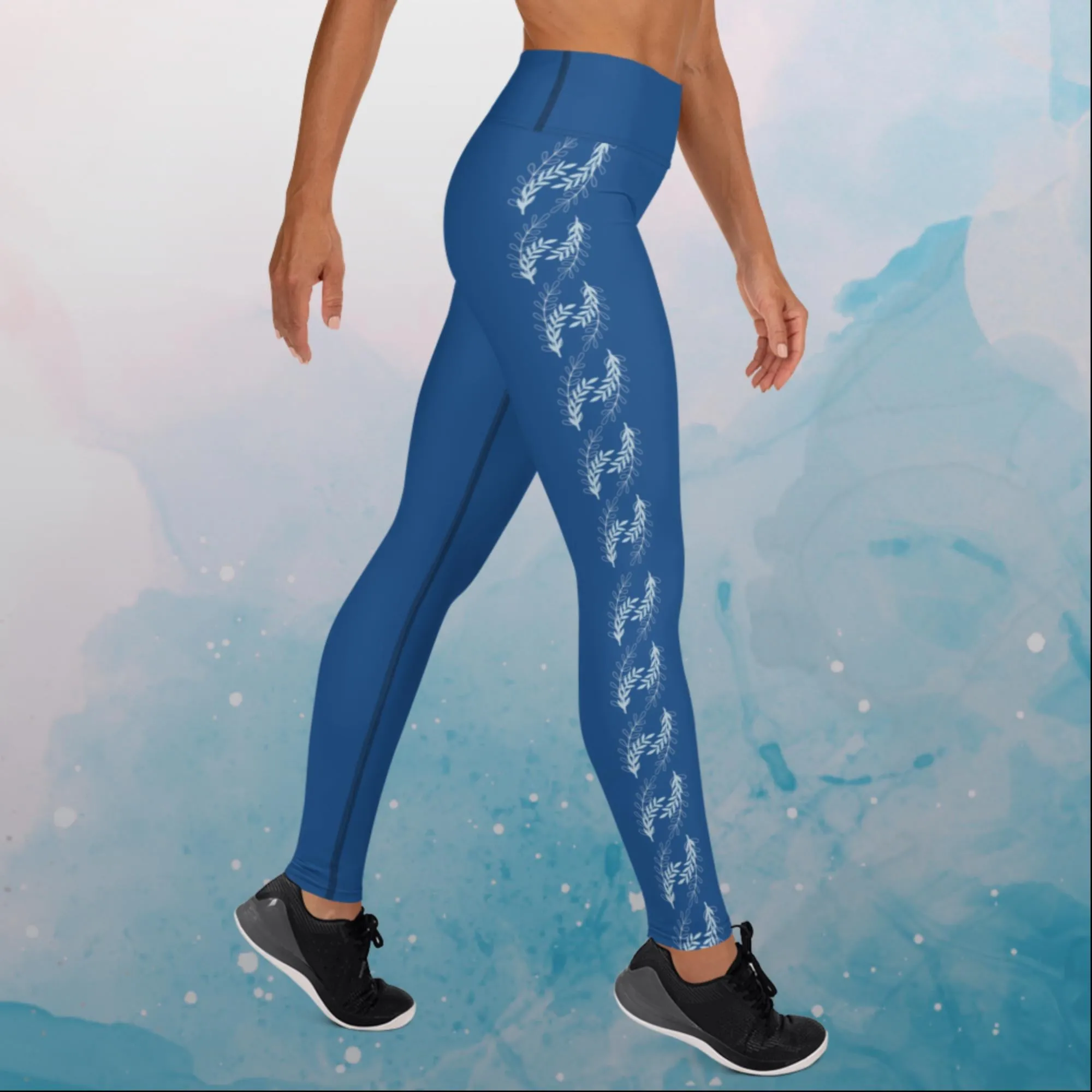 Indigo Blue Side Detail Comfy Leggings