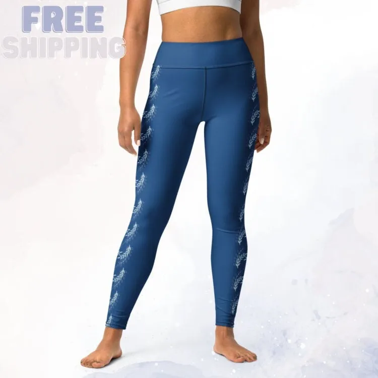 Indigo Blue Side Detail Comfy Leggings