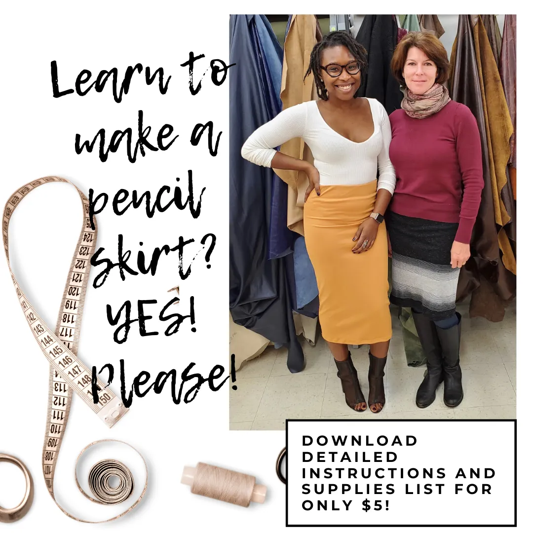 Instructions and Supplies List: Pencil Skirt