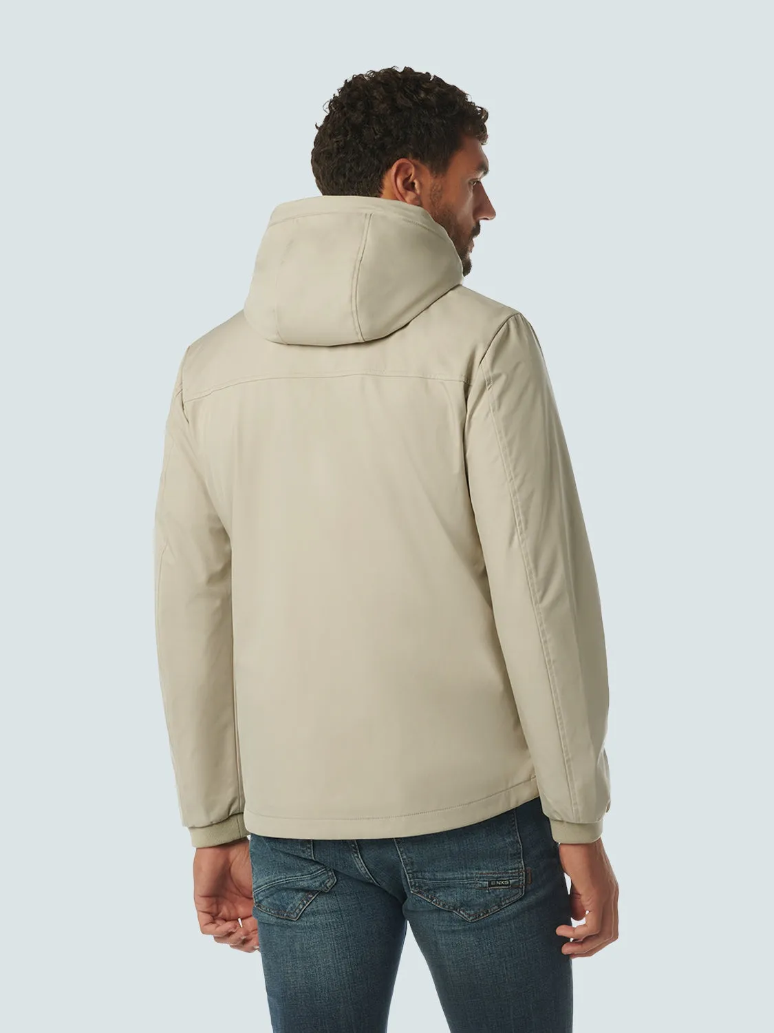 Jacket Mid Long Hooded | Stone