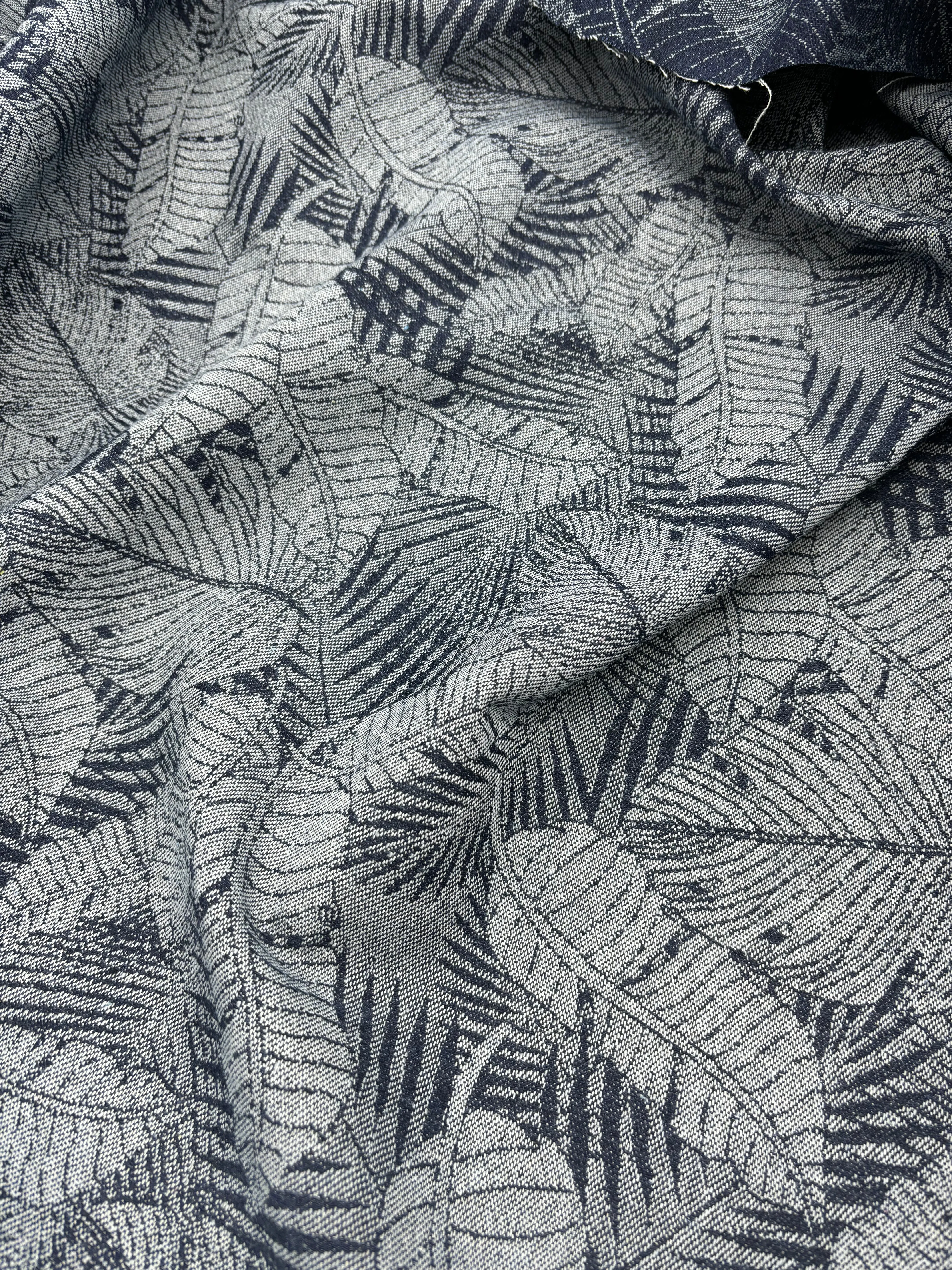 Jacquard Denim - Leaves