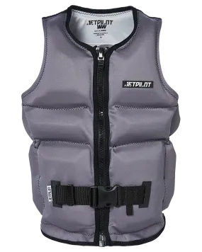 Jetpilot X1 Boys Youth Neo Vest - Charcoal - 2023