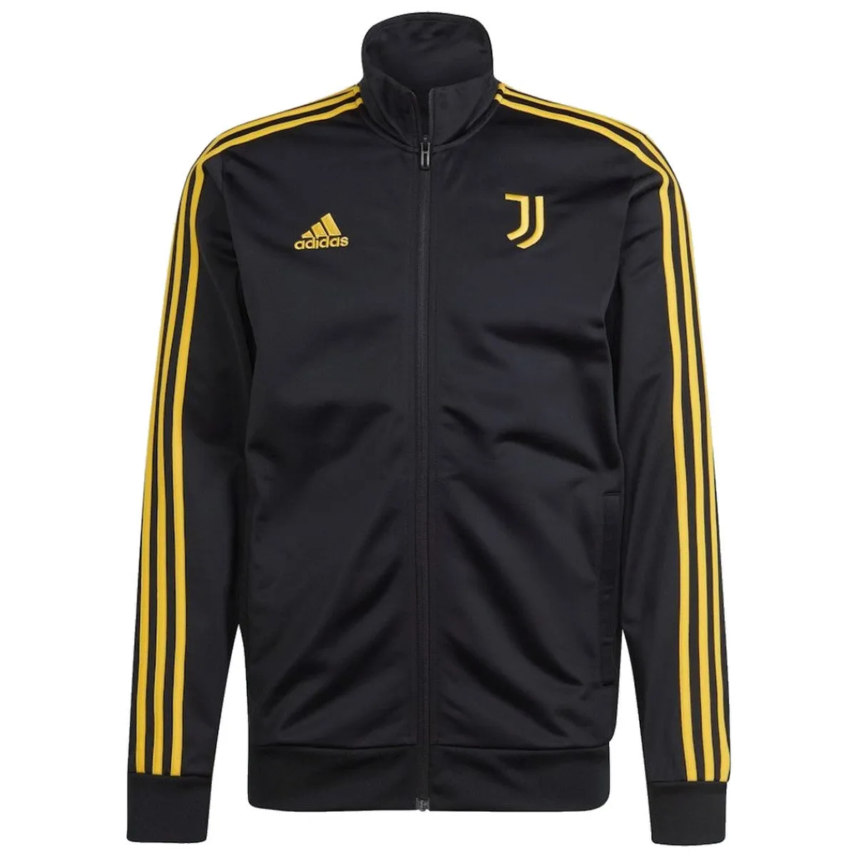 Juventus Casual 3S black presentation tracksuit 2023/24 - Adidas